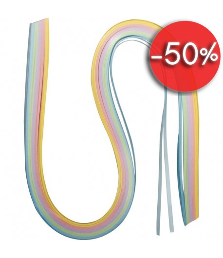 BANDELETTES QUILLING PASTEL X 100