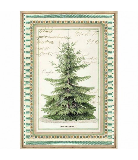 PAPIER DE RIZ WINTER BOTANIC 21 X 29.7 DFSA4327