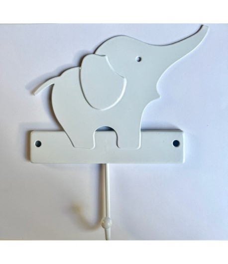 CROCHET METAL ELEPHANT 9.5X12CM