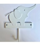 CROCHET METAL ELEPHANT 9.5X12CM