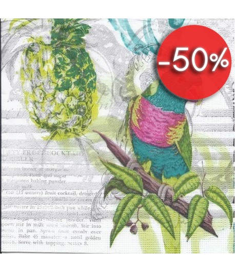 SERVIETTE LE PERROQUET BLEU