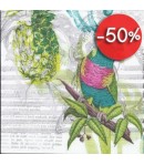 SERVIETTE LE PERROQUET BLEU