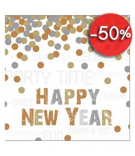 SERVIETTE HAPPY NEW YEAR