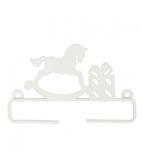 PORTE DECOR METAL CHEVAL 11X7CM