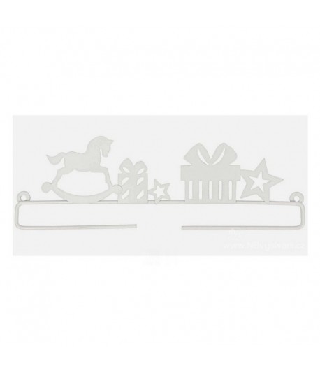 PORTE DECOR METAL 21X6.5CM CHEVAL ET CADEAUX