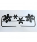 PORTE DECOR METAL 21CM FLOCONS