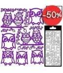 STICKERS HIBOUX VIOLET
