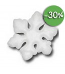 6 FLOCONS POLYSTYRENE  7.5CM