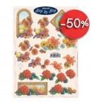 FEUILLE 3D CADRE COMPOSITION AUTOMNE