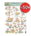 FEUILLE 3D ROMANTIC NURSERY AK0054