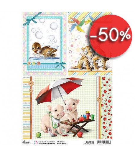 PAPIER DE RIZ A4 MY FIRST YEAR 21 X 29.7CM CBRP150