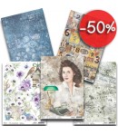 DIVERS - LOT DE 5 PAPIERS DE RIZ - A4