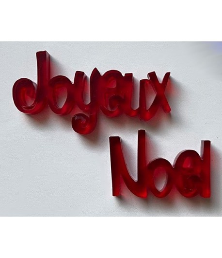 JOYEUX NOEL EN PLASTIQUE