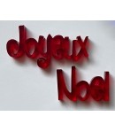 JOYEUX NOEL EN PLASTIQUE