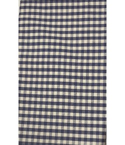 COUPON TISSU MARINE 29.5X49 PETITS CARREAUX