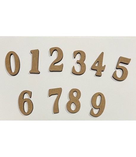 EMBELLISSEMENTS EN BOIS CHIFFRES ROJO