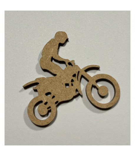 SUJET BOIS MOTO 4X4CM