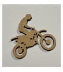 SUJET BOIS MOTO 4X4CM
