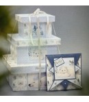 BOITES CARREES EN BOIS X3