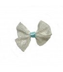 NOEUD VOILE BLANC BLEU CIEL