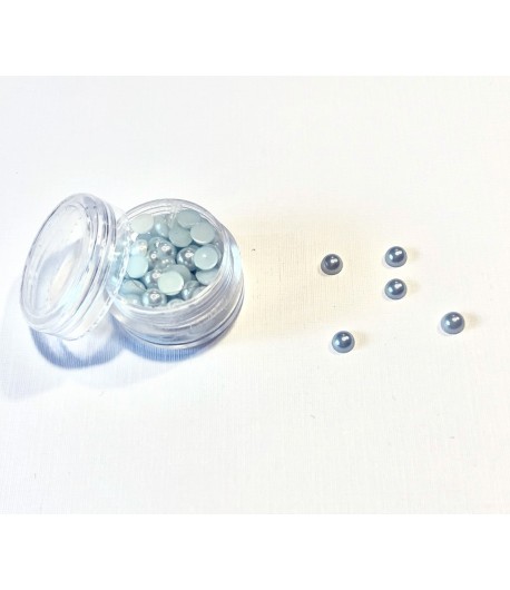 BOITE DEMI-PERLES 6MM - BLEU CIEL