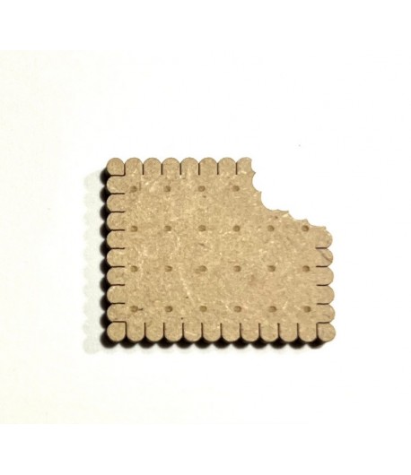 SUJET BOIS PETIT BEURRE CROQUE 2.8X2.4CM