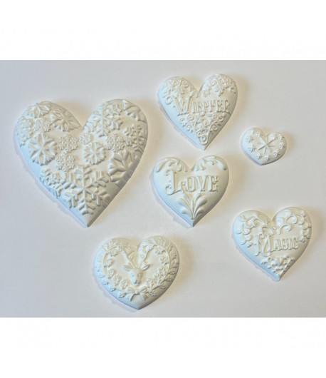 LOT 6 PLATRES COEURS WINTER