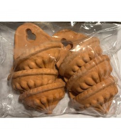 6 FONTAINES EN TERRE CUITE 4X2X4.7CM