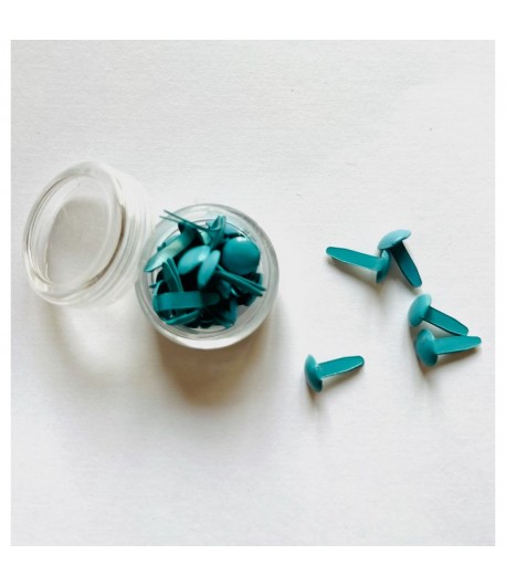 ATTACHES PARISIENNES TURQUOISE X 20