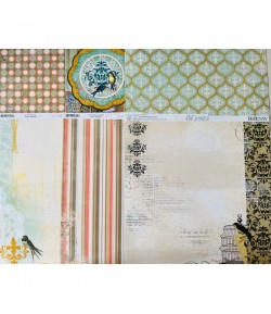 LOT 6 PAPIERS COLL THE AVENUES 30X30 BO BUNNY
