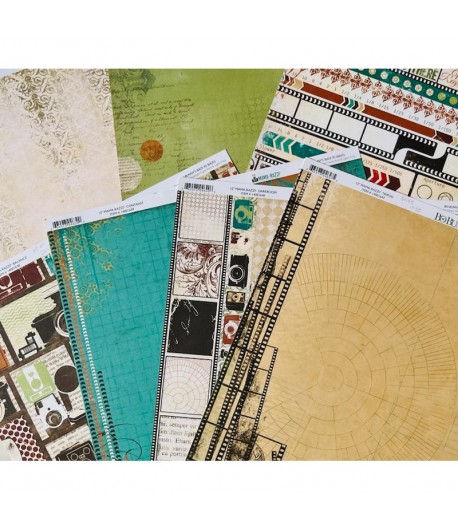 LOT 7 PAPIERS COLL MAMA-RAZZI 30X30 BO BUNNY