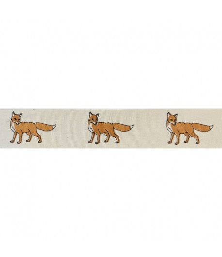 RUBAN RENARD 2 CM - 1 METRE