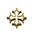 SUJET BOIS CROIX OCCITANE 4X4CM