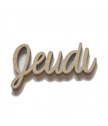 MOT BOIS JEUDI 4.2X2.4CM