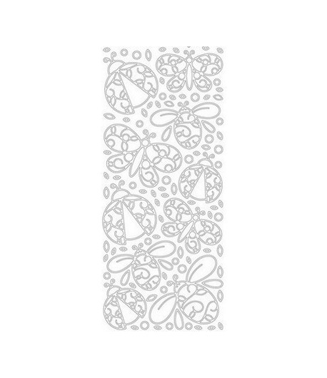 STICKERS DOUBLE FACE PAPILLONS 