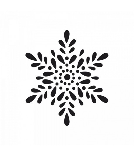 TAMPON BOIS ROND ETOILE NEIGE