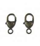 CADENAS COEUR METAL BRONZE X2