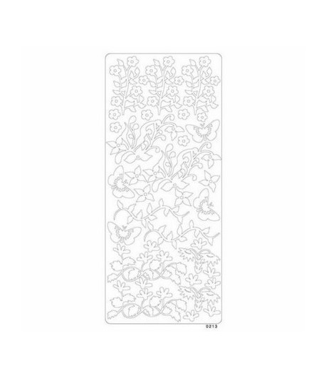 STICKERS PAPILLONS BLANC