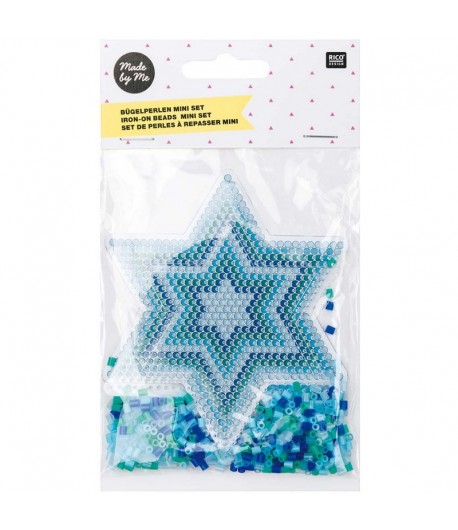 SET DE PERLES A REPASSER ETOILE BLEU