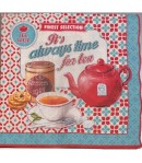 SERVIETTE THEIERE ROUGE