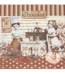 SERVIETTE CHOCOLAT ET ENFANTS