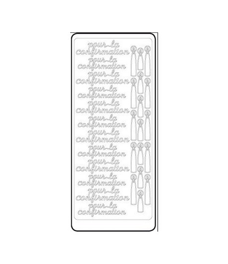 STICKERS CONFIRMATION ARGENT