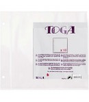 10 POCHETTES PLASTIQUE TRANSPARENTES 20X20CM