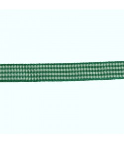 RUBAN VICHY VERT 1CM - 1 M