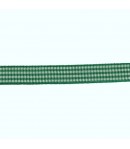 RUBAN VICHY VERT 1CM - 1 M