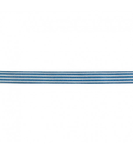 RUBAN BLEU BLANC 0.9CM - 1M