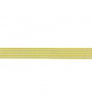 RUBAN RAYE JAUNE BLANC 9MM - 1M
