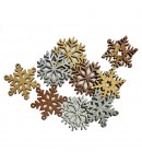 FLOCONS EN BOIS X9 4CM