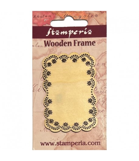 ETIQUETTE EN BOIS FESTONNE 5X7.2CM