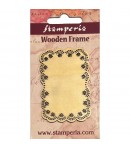 ETIQUETTE EN BOIS FESTONNE 5X7.2CM